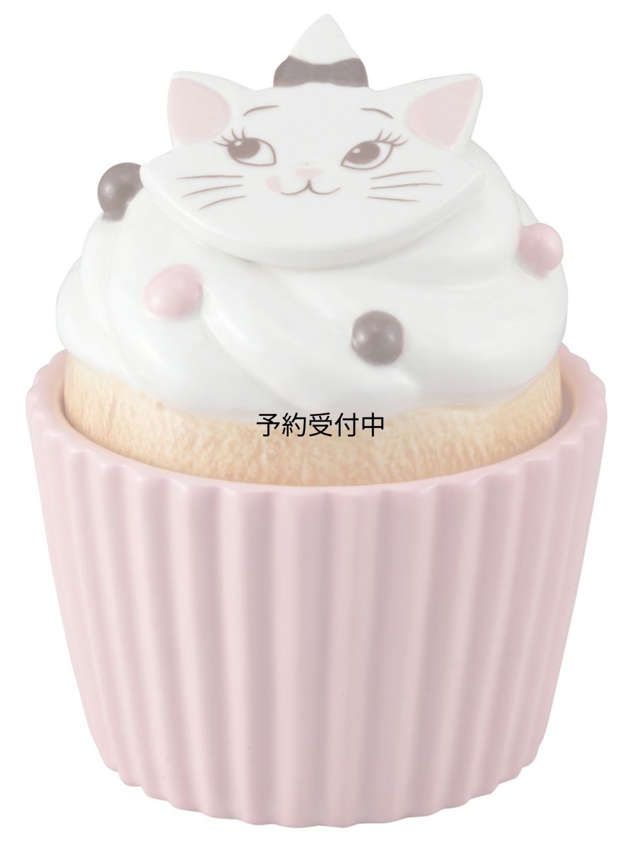 画像1: サンアート ディズニー 「 おしゃれキャット 」 マリー（カップケーキ型） 保存容器・キャニスター ９ｃｍ ＳＡＮ２９５０?５ (1)