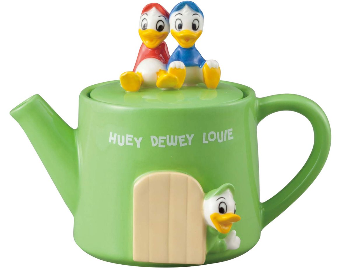 画像1: ディズニー ヒューイ・デューイ・ルーイ ティーポット ３５０ｍｌ グリーン ＳＡＮ２９５９ (1)