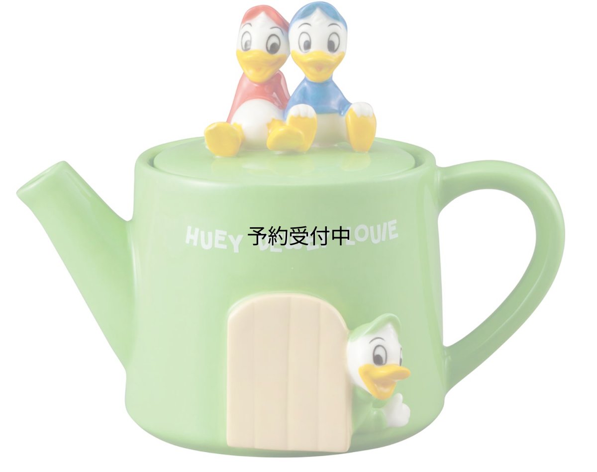 画像1: ディズニー ヒューイ・デューイ・ルーイ ティーポット ３５０ｍｌ グリーン ＳＡＮ２９５９ (1)