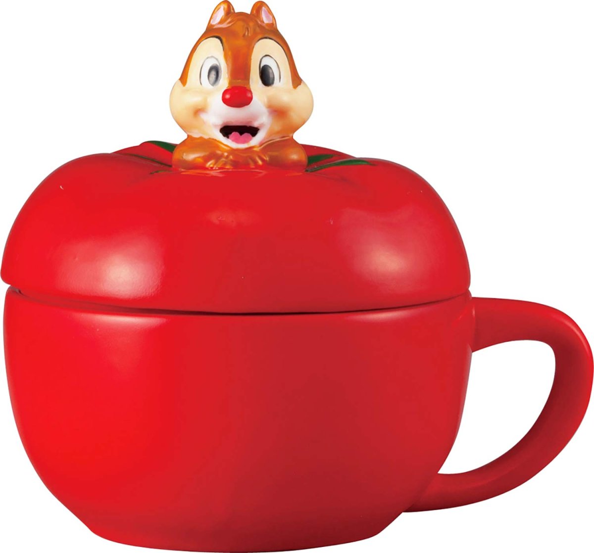 画像1: ディズニー 「 チップとデール 」 デール（トマト） スープカップ（蓋付き） ２３０ｍｌ 赤 ＳＡＮ２９８６ (1)