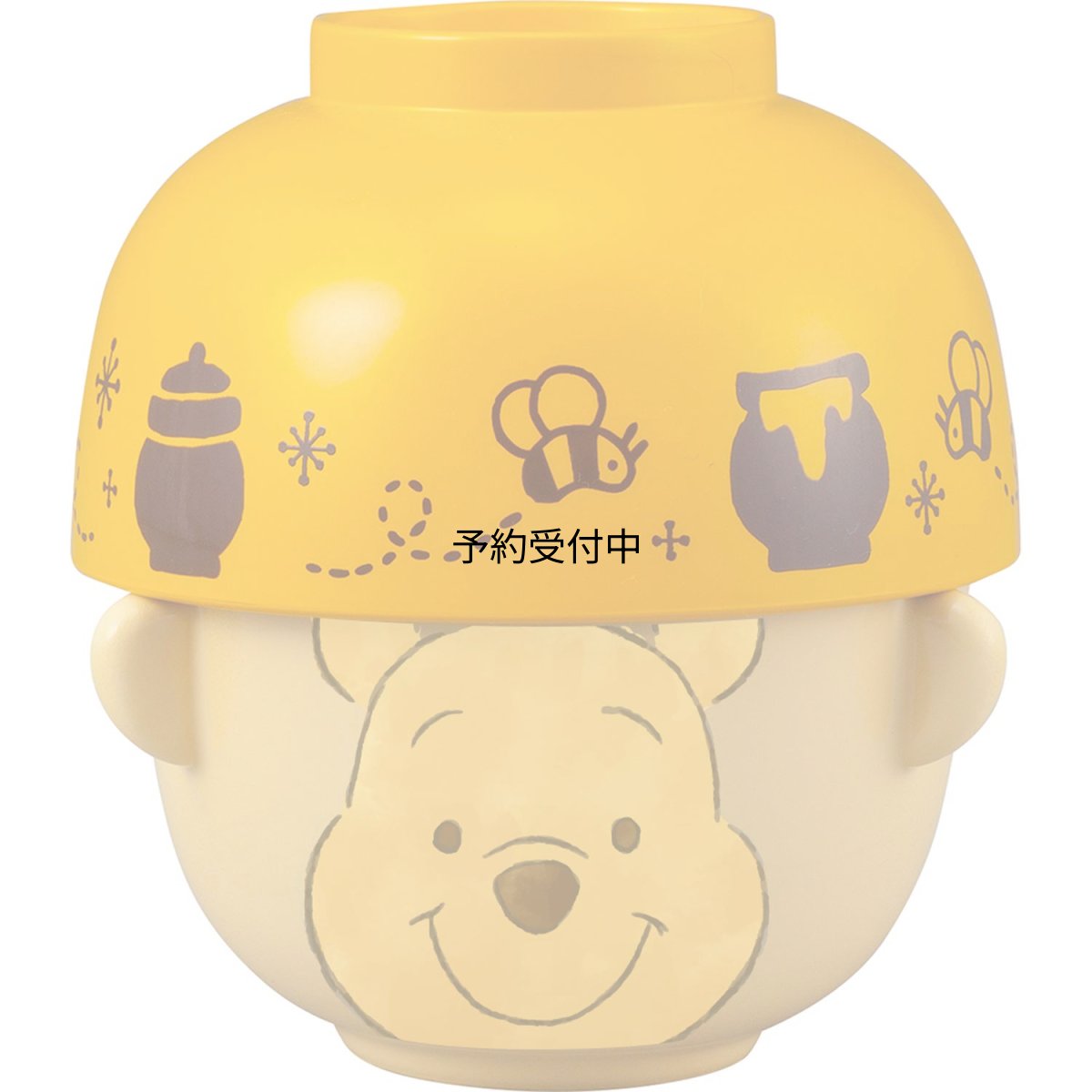 画像1: ディズニー 「 くまのプーさん 」 プーさん（クレヨンタッチ） 汁椀・茶碗 セット ミニ ＳＡＮ３００３?７ (1)