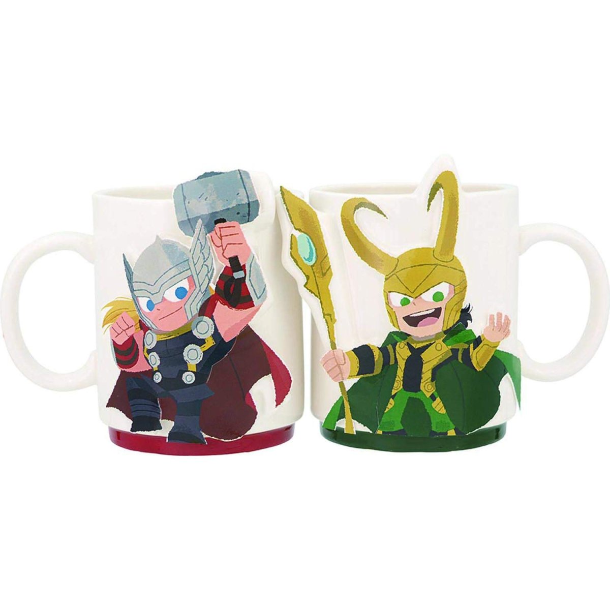 画像1: 株式会社サンアート マグカップ 「マイティーソー＆ロキ」 ３８０ｍｌ ｍａｒｖｅｌ（マーベル） グリヒル ペア マグカップ ｓａｎ３０４４?２ (1)