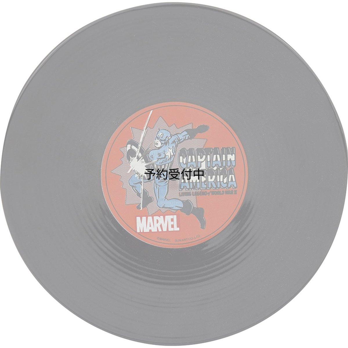 画像1: ＭＡＲＶＥＬ（マーベル） レコード盤型 プレート キャプテンアメリカ ＳＡＮ３０５５?１ (1)