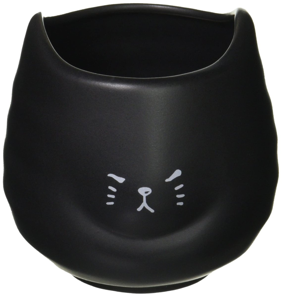 画像1: ふてぶてしい猫の 湯のみ ３００ｍｌ くろねこ ＳＡＮ３１５４?１ (1)