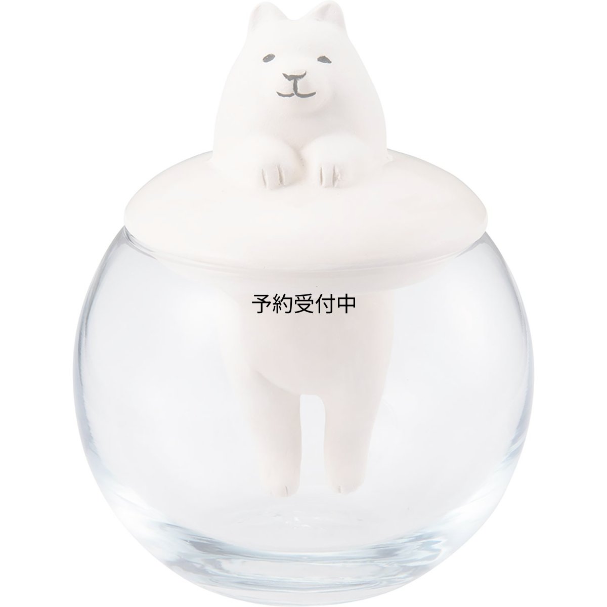 画像1: かわいい雑貨 ドーム型 エコ加湿器 卓上 陶器 気化式 サモエド ＳＡＮ３２５２?３ (1)