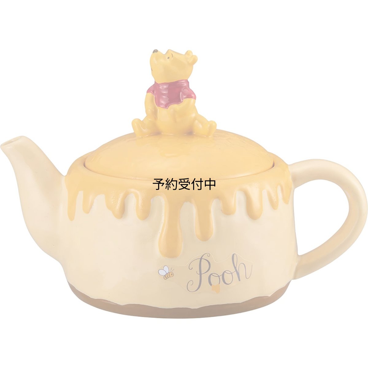 画像1: サンアート ディズニー くまのプーさん ティーポット はちの巣ケーキ ４５０ｍｌ プーさん グッズ ディズニー 置物 食器 紅茶 ポット ＳＡＮ３２５３ (1)
