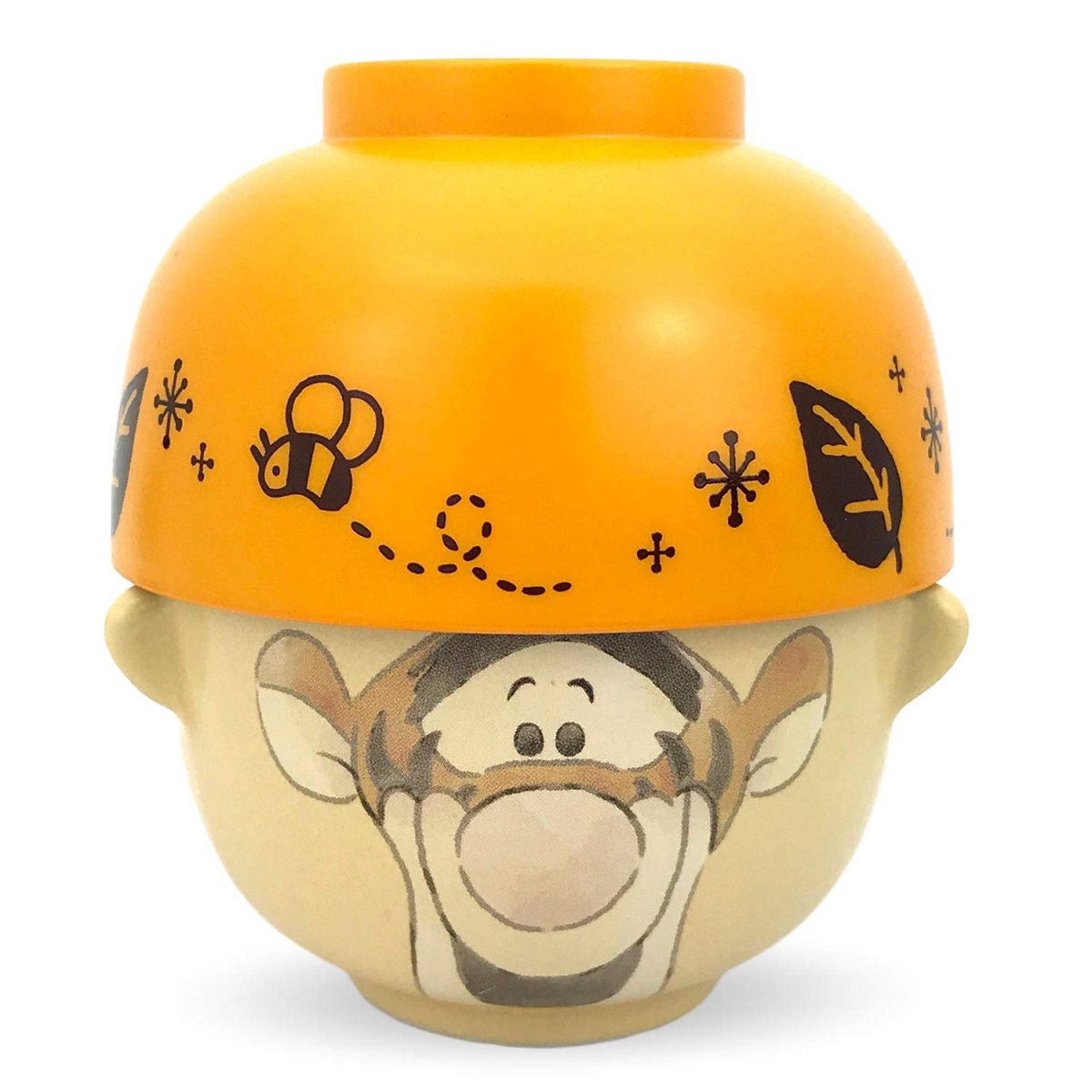 画像1: サンアート ディズニー 「くまのプーさん」 ティガー 汁椀・お茶碗 セット ミニ ２００ｍｌ クレヨンタッチ ＳＡＮ３２８９?４ 日本製 (1)