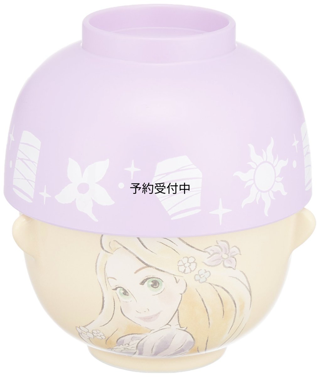 画像1: サンアート ディズニー 「塔の上のラプンツェル」 汁椀・お茶碗 セット ミニ ２００ｍｌ クレヨンタッチ ＳＡＮ３２８９?８ 日本製 (1)