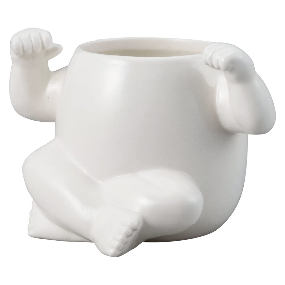 画像1: サンアート おもしろ食器 キャラ マグカップ がんばる ＳＡＮ３５１１?１ (1)
