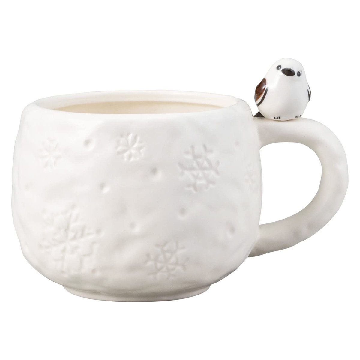 画像1: サンアート 磁器 おもしろ食器 マグカップ フィギュア付 ２８０ｍｌ シマエナガ ＳＡＮ３５３６ (1)