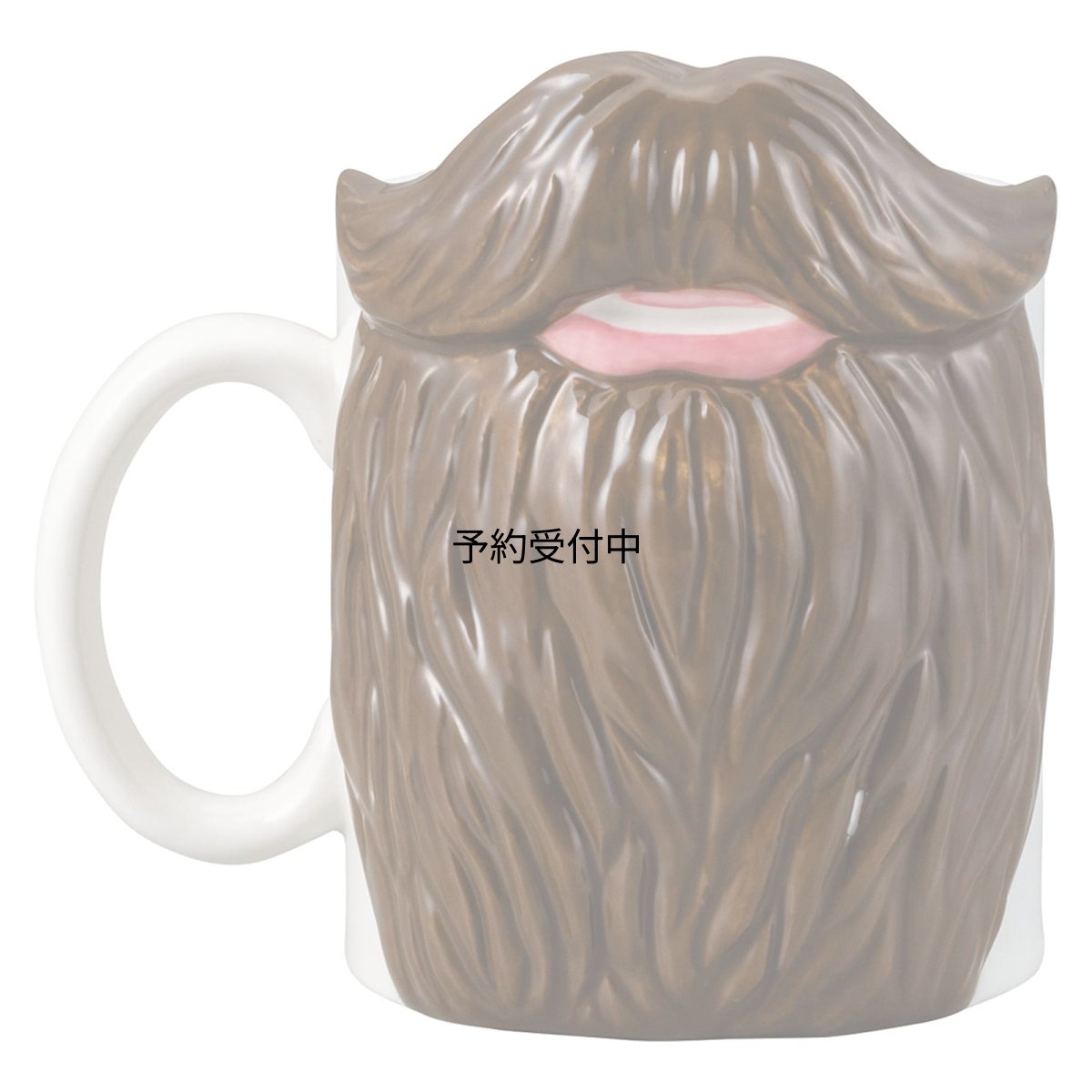 画像1: サンアート おもしろ食器 顔面変身 マグカップ ヒゲ ＳＡＮ３５３８?１ (1)