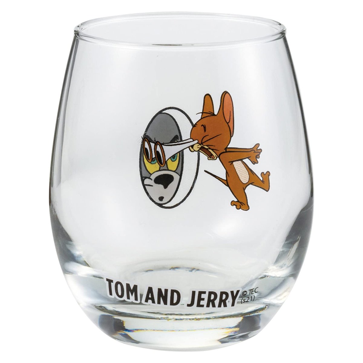 画像1: 「 トムとジェリー 」 ３Ｄ グラス ３３０ｍｌ 覗き穴 日本製 ＳＡＮ３５８１?２ (1)