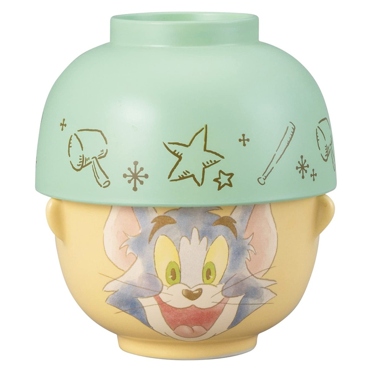 画像1: サンアート「 トムとジェリー 」 トム 汁椀・お茶碗 セット ミニ ２００ｍｌ 日本製 ＳＡＮ３５８４ (1)