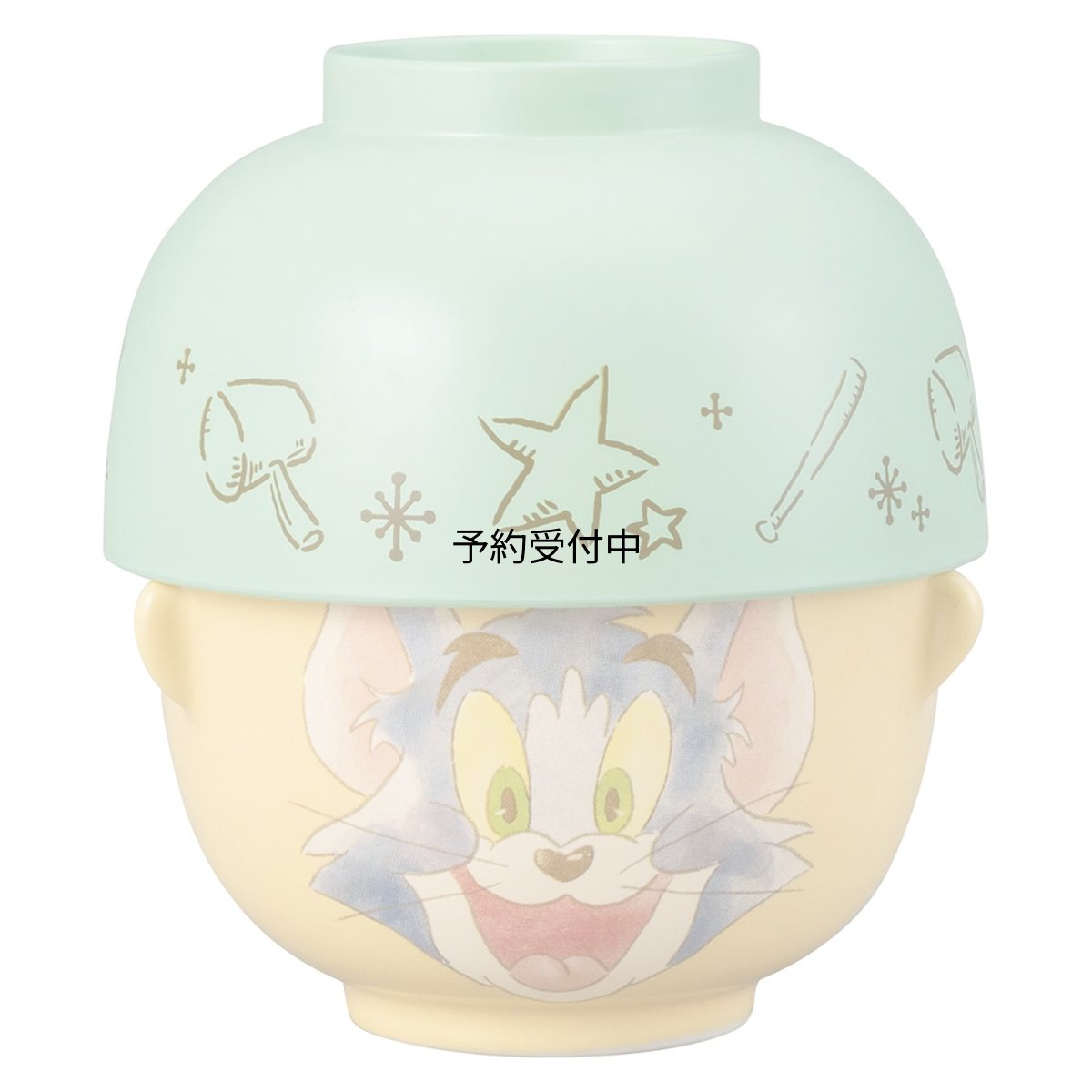 画像1: サンアート「 トムとジェリー 」 トム 汁椀・お茶碗 セット ミニ ２００ｍｌ 日本製 ＳＡＮ３５８４ (1)