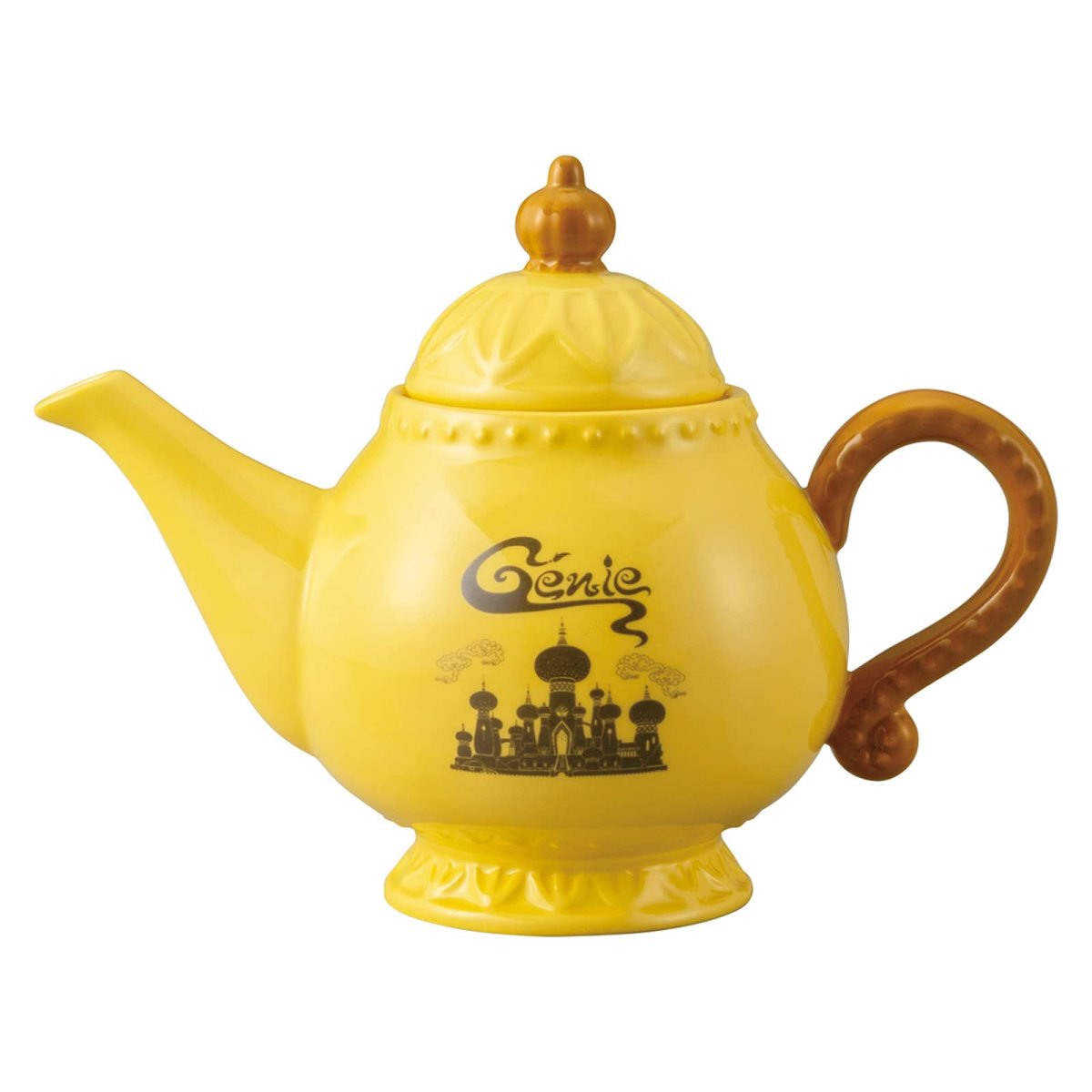画像1: サンアート ディズニー 「 アラジン 」 ジーニー ティー ポット 約４７５ｍｌ ＳＡＮ３６２７ イエロー (1)