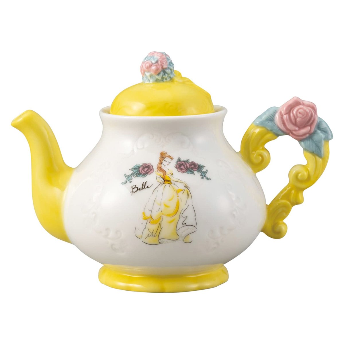 画像1: サンアート ディズニー 「 美女と野獣 」 ティー ポット 約６５５ｍｌ ＳＡＮ３６３０ イエロー (1)