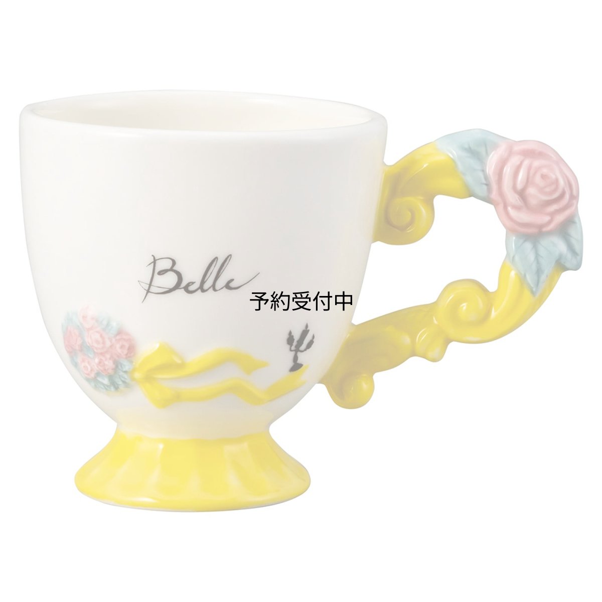 画像1: サンアート ディズニー 「 美女と野獣 」 マグカップ 約３３０ｍｌ ＳＡＮ３６３１ ホワイト (1)