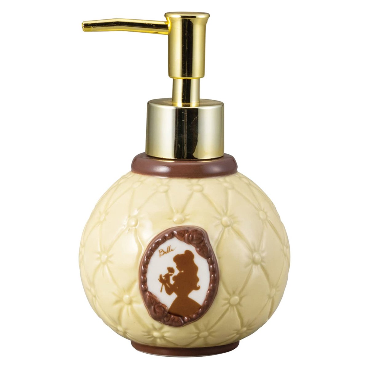 画像1: サンアート ディズニー 「 美女と野獣 」 ソープ ディスペンサー 約３３０ｍｌ ＳＡＮ３６３３ イエロー (1)