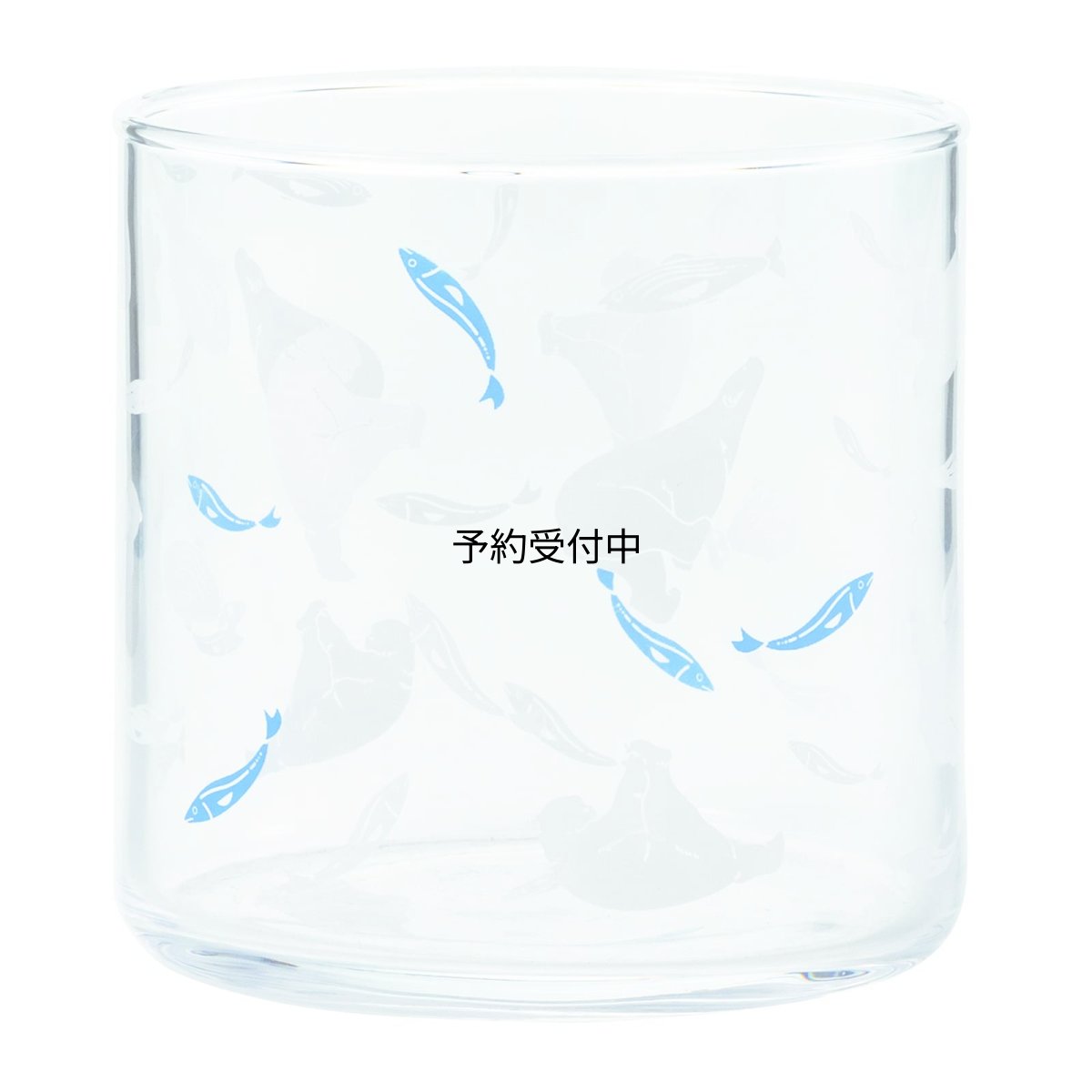 画像1: サンアート かわいい食器「 北極 」 しろくまだらけ ガラス蕎麦ちょこ グラス 約３００ｍｌ ＳＡＮ３６４２?２ 透明 (1)