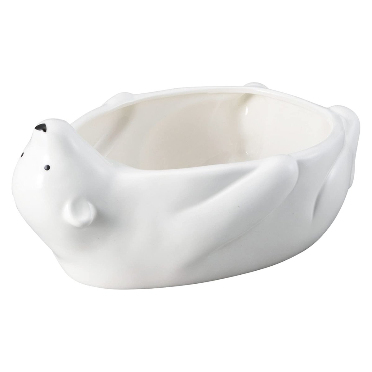 画像1: サンアート かわいい食器「 北極 」 しろくま アニマル ボウル そうめん 鉢 器 Ｍ 約１４００ｍｌ ＳＡＮ３６４４ ホワイト (1)