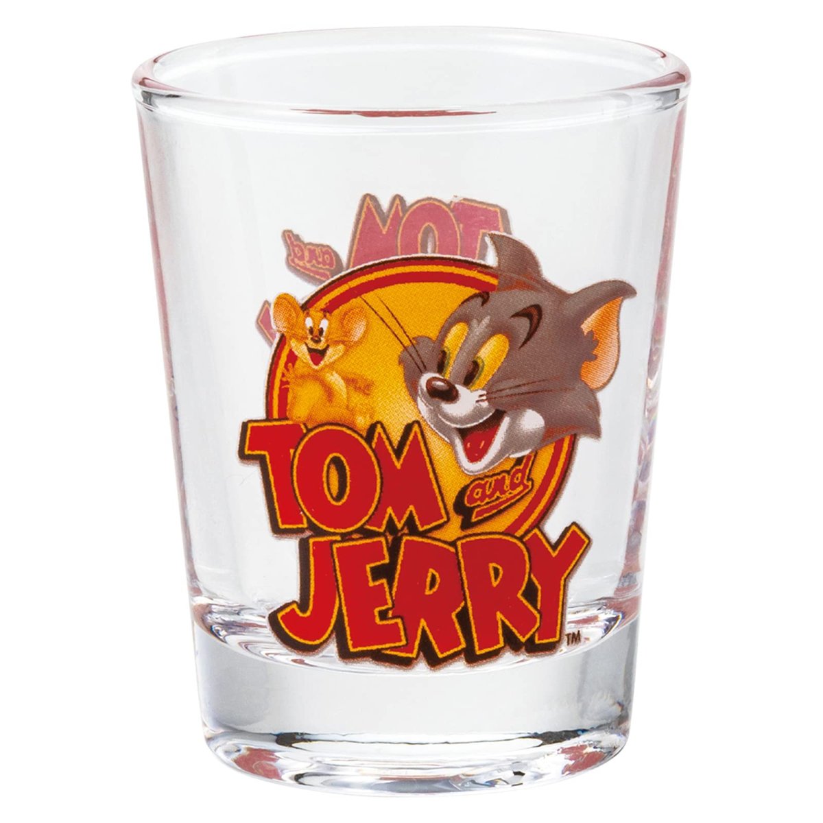 画像1: 「 トムとジェリー 」 ミニグラス ５０ｍｌ ロゴレッド 日本製 ＳＡＮ３６５３?４ (1)