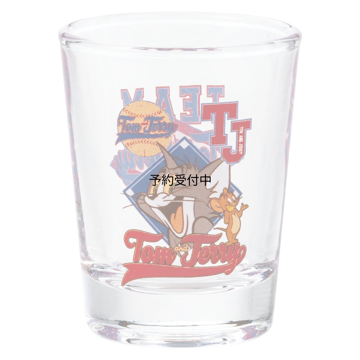 画像1: サンアート トムとジェリー ミニグラス ５０ｍｌ 野球 日本製 ＳＡＮ３６５３?５ 透明 (1)