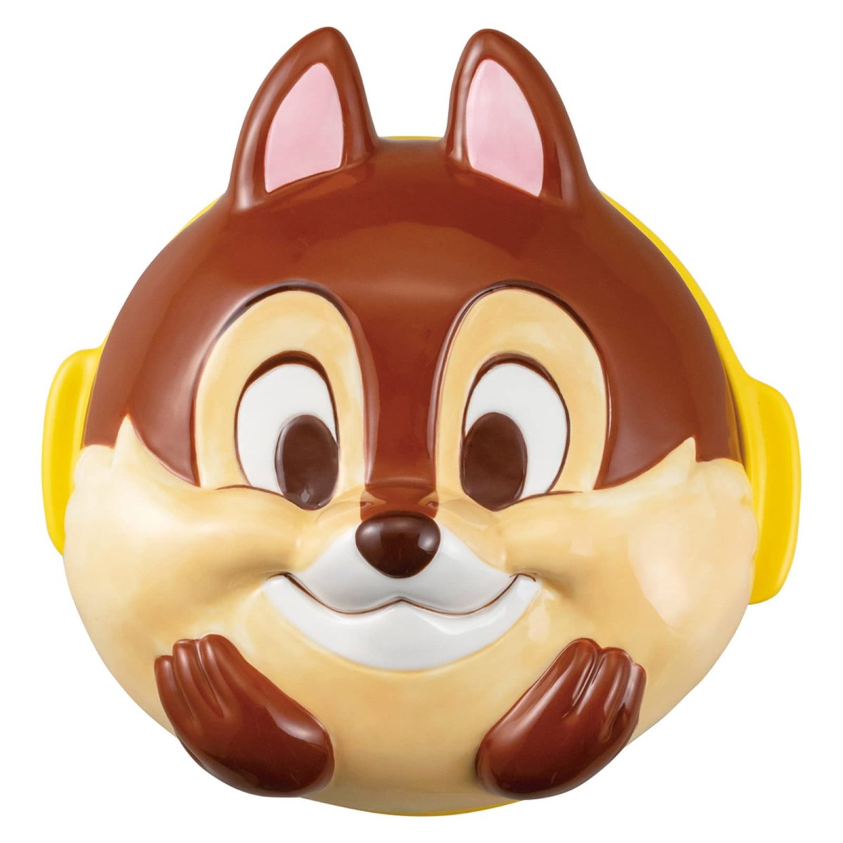 画像1: ディズニー 「 チップとデール 」 土鍋 約２２ｃｍ 約８００ｍｌ チップ フェイス型 ｓａｎ３６８１?２ (1)