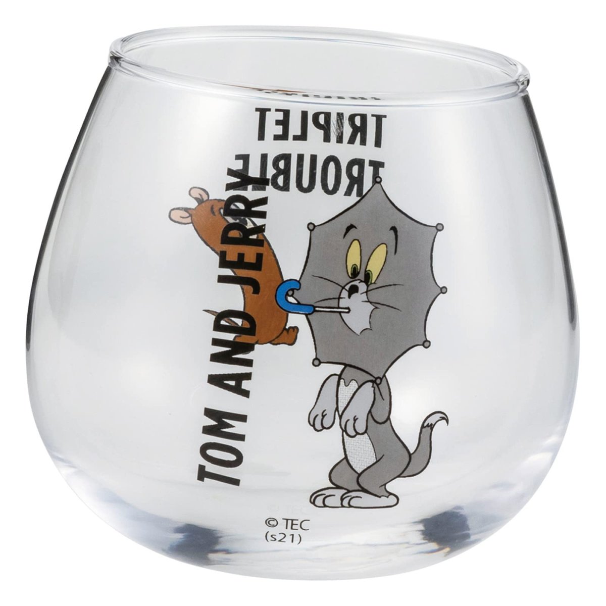 画像1: サンアート 「 トムとジェリー 」 ゆらゆら タンブラー グラス 約２９０ｍｌ 変身 日本製 ＳＡＮ３７１７?３ (1)