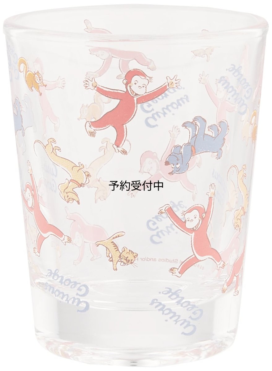 画像1: サンアート おさるのジョージ ミニ グラス タンブラー 約５０ｍｌ フレンズ ＳＡＮ３７２８?４ (1)