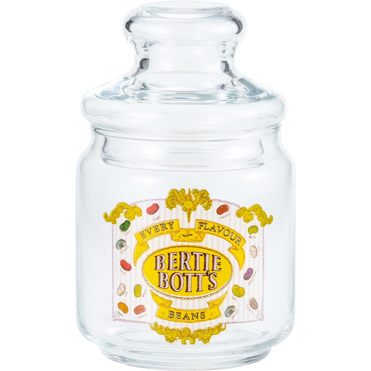 画像1: サンアート 「 ハリー・ポッター 」 ガラス キャニスター 保存容器 約５００ｍｌ 百味ビーンズ 日本製 ＳＡＮ３７５４?１ 透明 (1)
