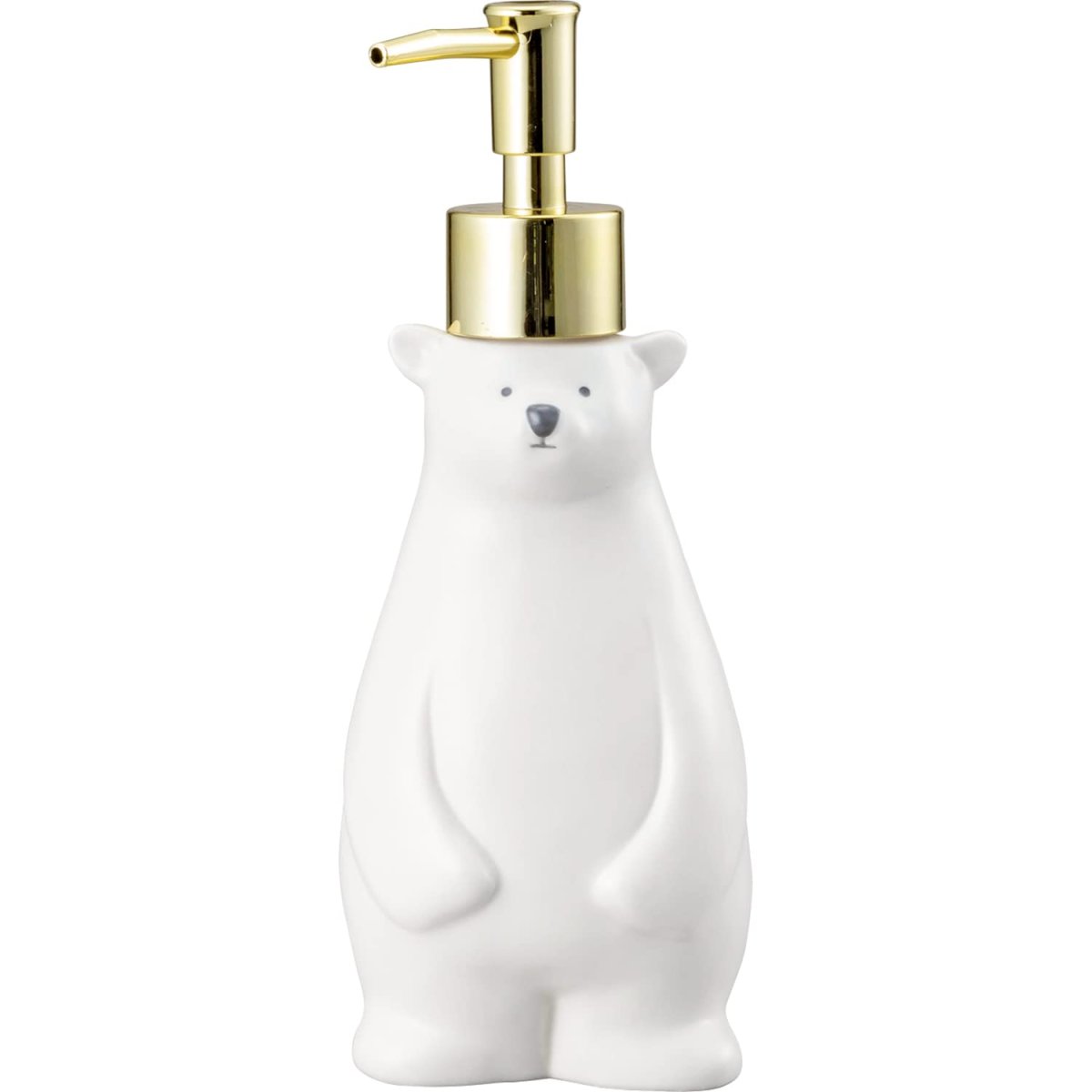 画像1: かわいい雑貨 ハンドソープ ディスペンサー 約２３０ｍｌ シロクマ ＳＡＮ３７７２ (1)