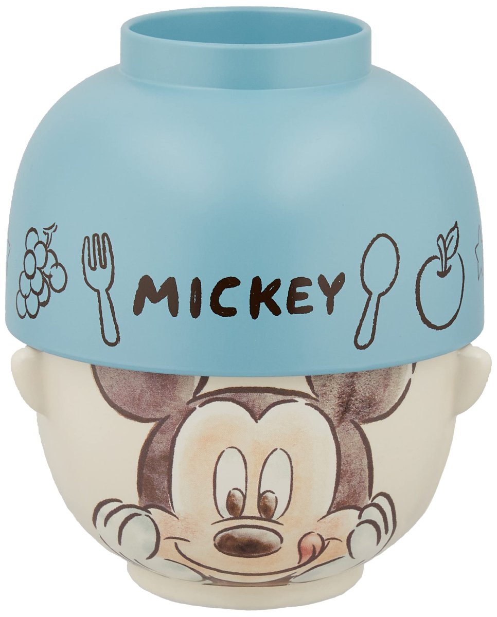 画像1: ディズニー ミッキーマウス 汁椀・お茶碗 セット 大 約４８０ｍｌ 水彩タッチ ＳＡＮ３２４７?１ (1)