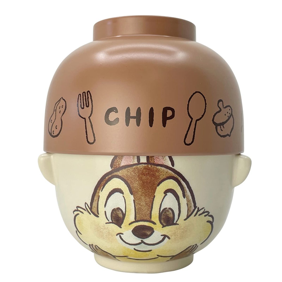 画像1: ディズニー 「 チップとデール 」 チップ 汁椀・お茶碗 セット 大 約４８０ｍｌ 水彩タッチ ＳＡＮ３２４７?５ (1)