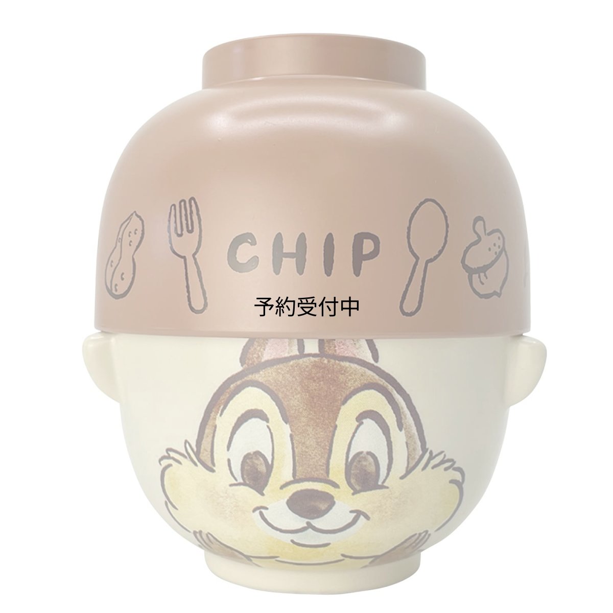 画像1: ディズニー 「 チップとデール 」 チップ 汁椀・お茶碗 セット 大 約４８０ｍｌ 水彩タッチ ＳＡＮ３２４７?５ (1)