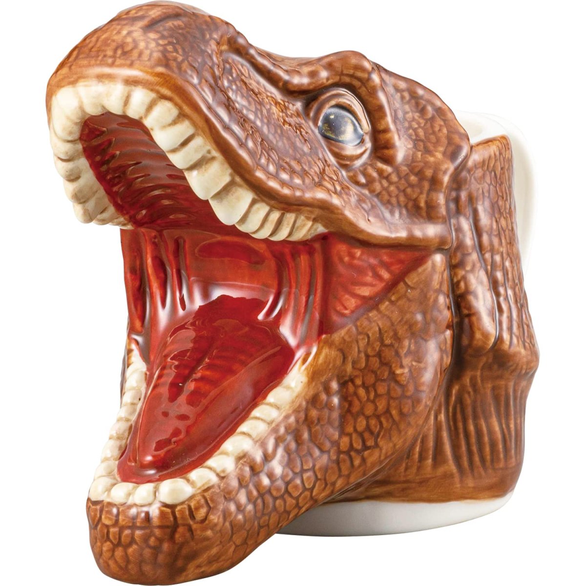 画像1: サンアート 「 ジュラシック・ワールド 」 Ｔ?ＲＥＸ マグカップ ダイカット 約３５０ｍｌ グッズ 食器 ＳＡＮ３８１９ ブラウン (1)