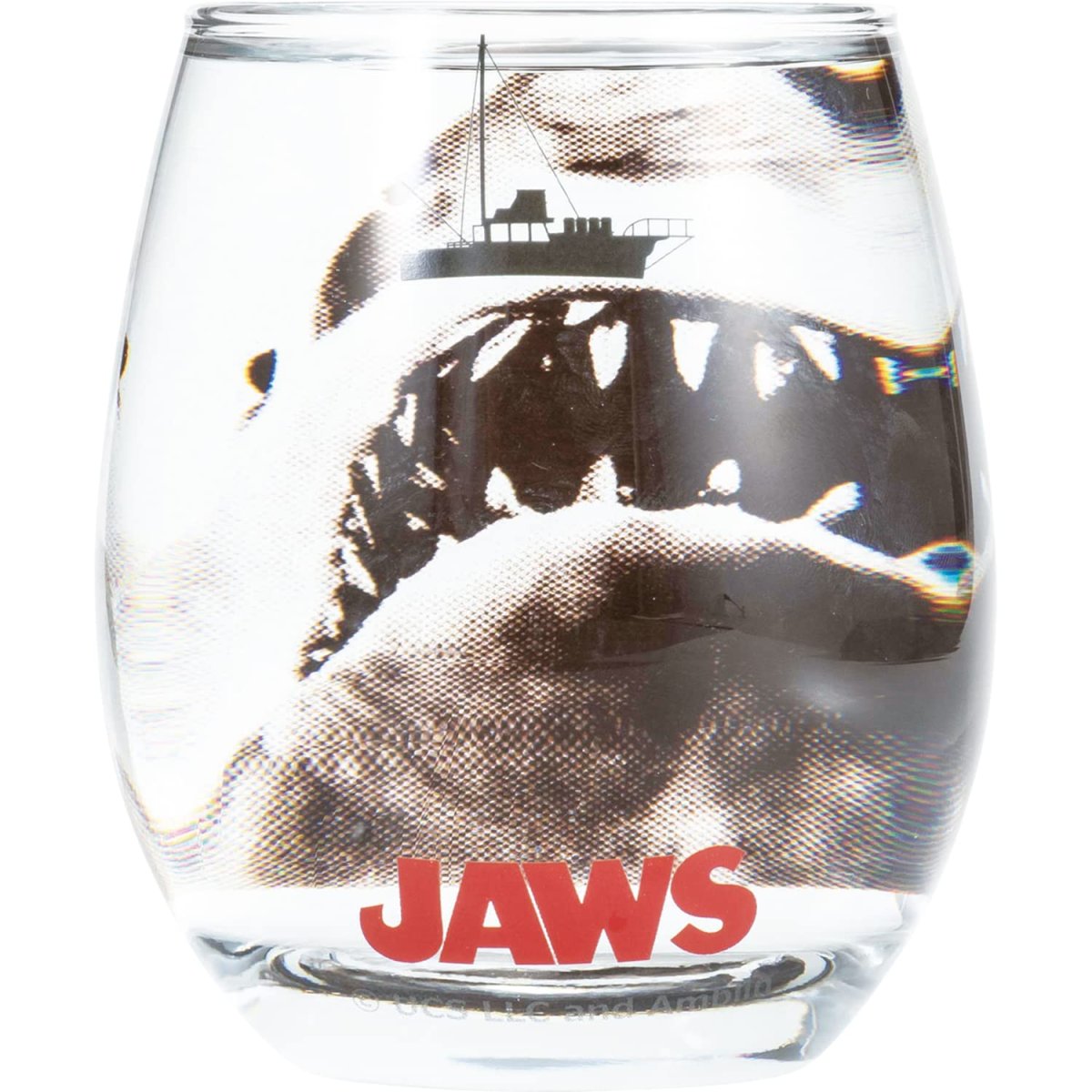 画像1: 「 ジョーズ 」 ３Ｄ グラス タンブラー 約３３０ｍｌ グッズ 食器 日本製 ＳＡＮ３８３０?１ (1)