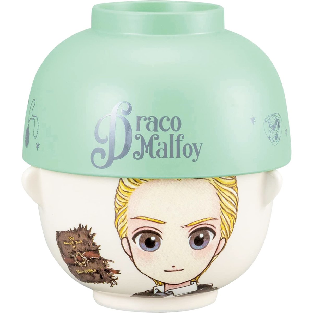 画像1: サンアート 「 ハリー・ポッター 」 マルフォイ 汁椀・お茶碗 セット ミニ 約２００ｍｌ 日本製 ＳＡＮ３８６１?２ グリーン (1)