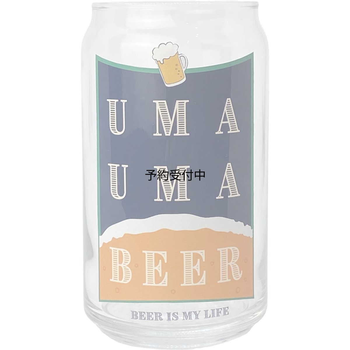 画像1: サンアート おもしろ食器 缶型 ガラス グラス 約３６０ｍｌ ＵＭＡＵＭＡ ＢＥＥＲ ビール 日本製 ＳＡＮ３８８２?２ (1)