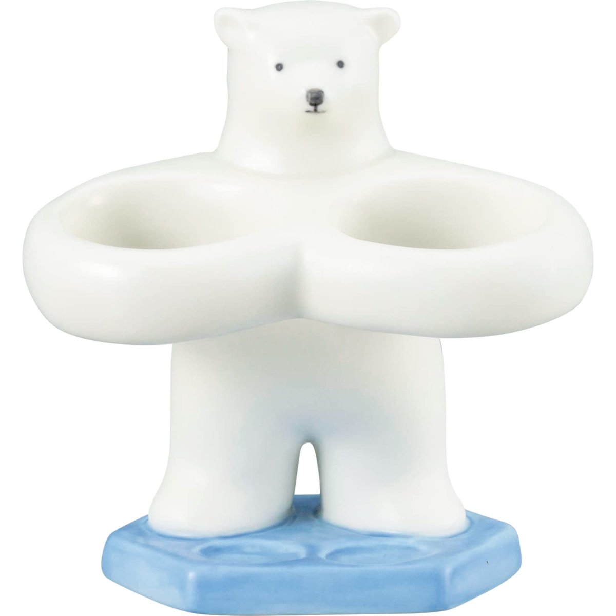 画像1: サンアート かわいい食器 調味料スタンド 高さ約１２ｃｍ シロクマ ＳＡＮ３８８５ (1)