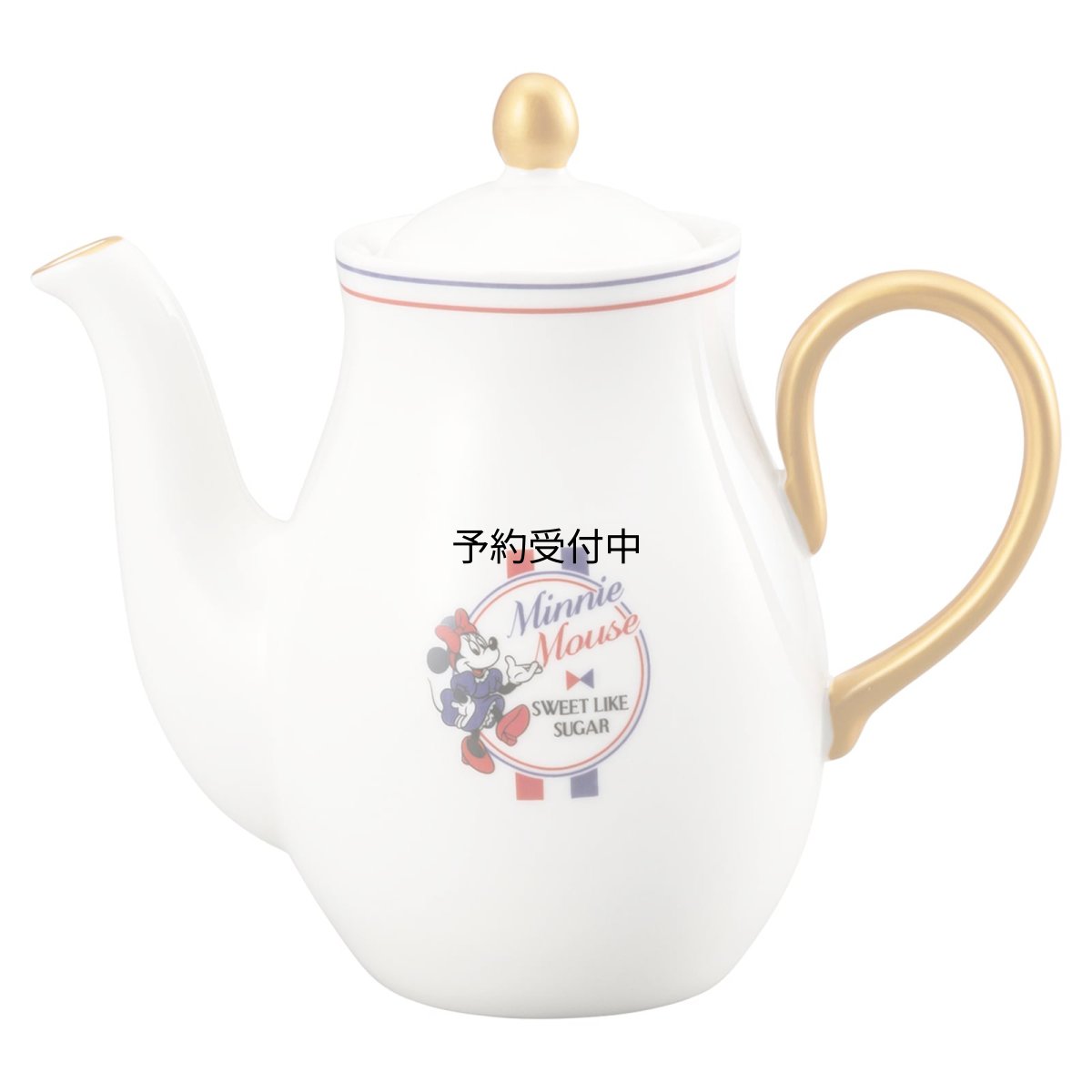 画像1: サンアート ディズニー ミニーマウス ポット ティーポット 約１２５０ｍｌ トリコロール ＳＡＮ３９１８ (1)
