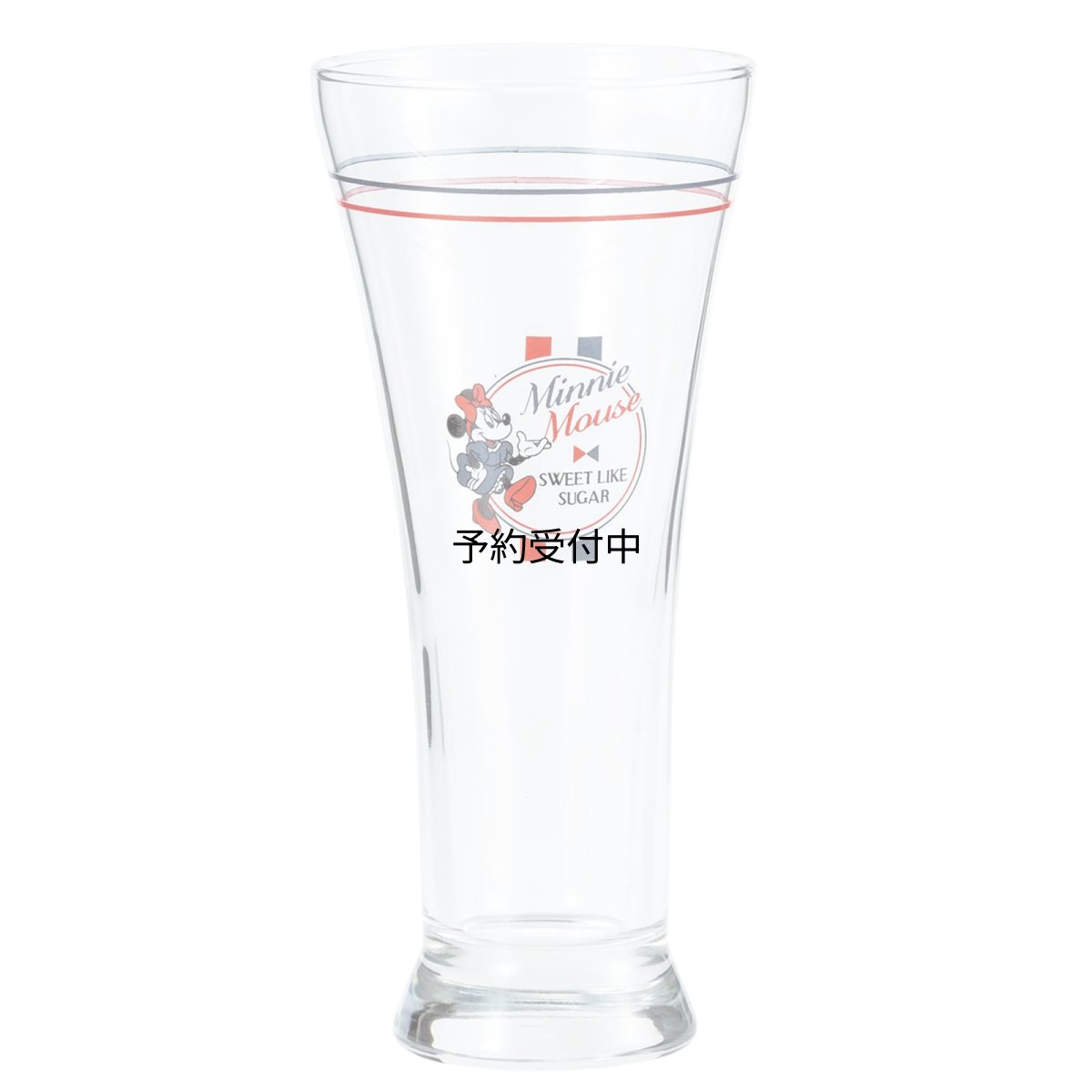 画像1: サンアート ディズニー ミニーマウス ガラス グラス ジュースグラス 約２９０ｍｌ トリコロール 日本製 ＳＡＮ３９２１ (1)