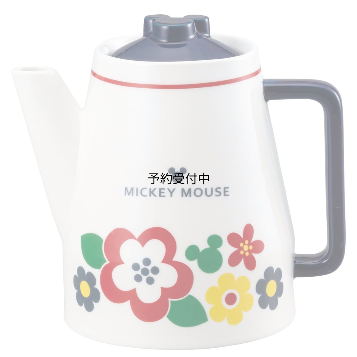 画像1: サンアート ディズニー ミッキーマウス ポット ティーポット 約１０００ｍｌ レトロ カフェ ＳＡＮ３９２３ (1)