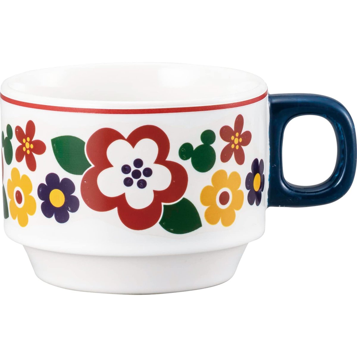画像1: サンアート ディズニー ミッキーマウス マグカップ 約２５０ｍｌ レトロ カフェ ＳＡＮ３９２４ (1)