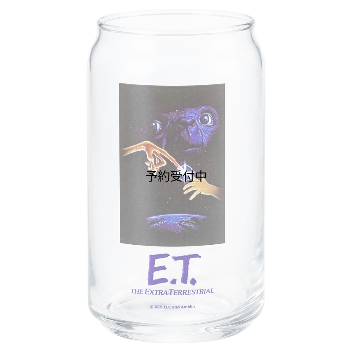 画像1: 「 Ｅ．Ｔ． 」 缶型グラス レトロ 映画 ＥＴ グッズ 約３６０ｍｌ 日本製 ＳＡＮ３９８９?１ (1)