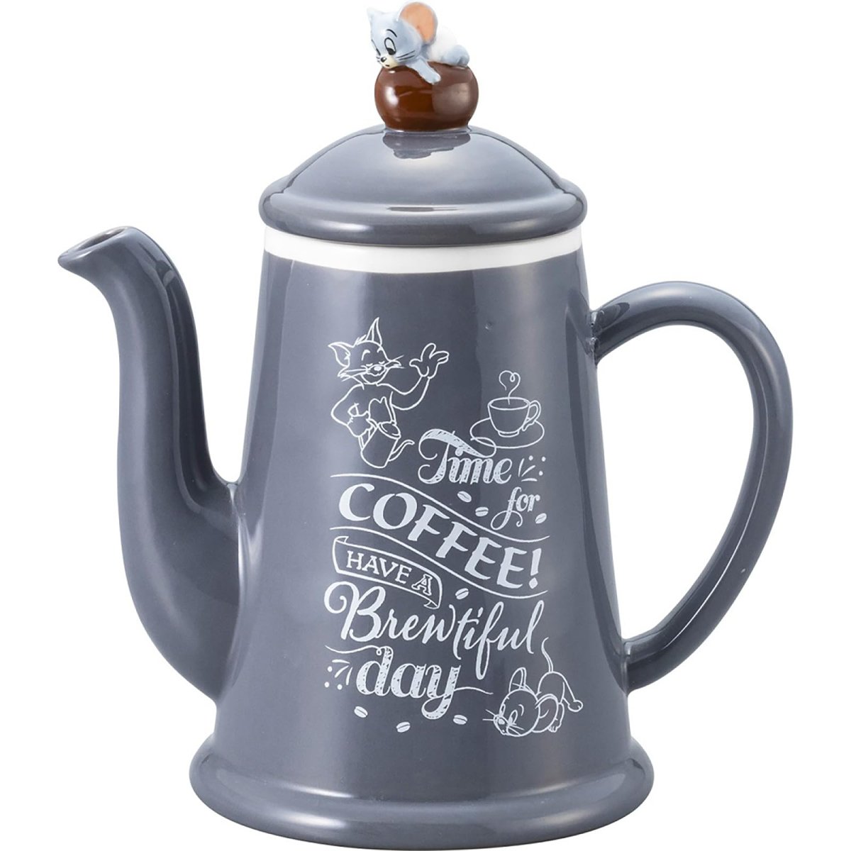 画像1: サンアート 「 トムとジェリー 」 ティーポット 約６７０ｍｌ Ｔｉｍｅ ｆｏｒ Ｃｏｆｆｅｅ ＳＡＮ４０１０ (1)