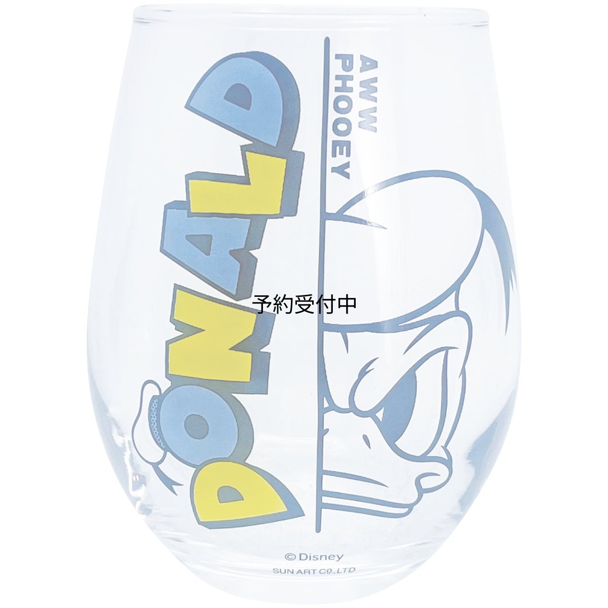 画像1: サンアート ディズニー ドナルドダック 丸型 グラスタンブラー 約３３０ｍｌ フェイス ドナルド グッズ 雑貨 食器 ガラス 日本製 ＳＡＮ４０４４?３ (1)