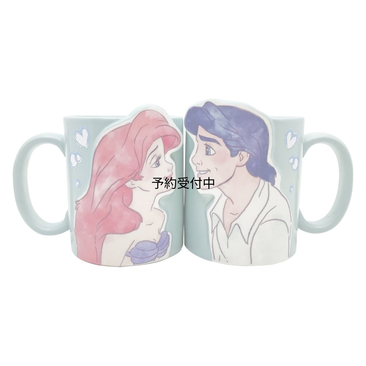 画像1: サンアート ディズニー 「 リトルマーメイド 」 ペアマグ マグカップ ２個セット 約３００ｍｌ ＳＡＮ４０７９ (1)