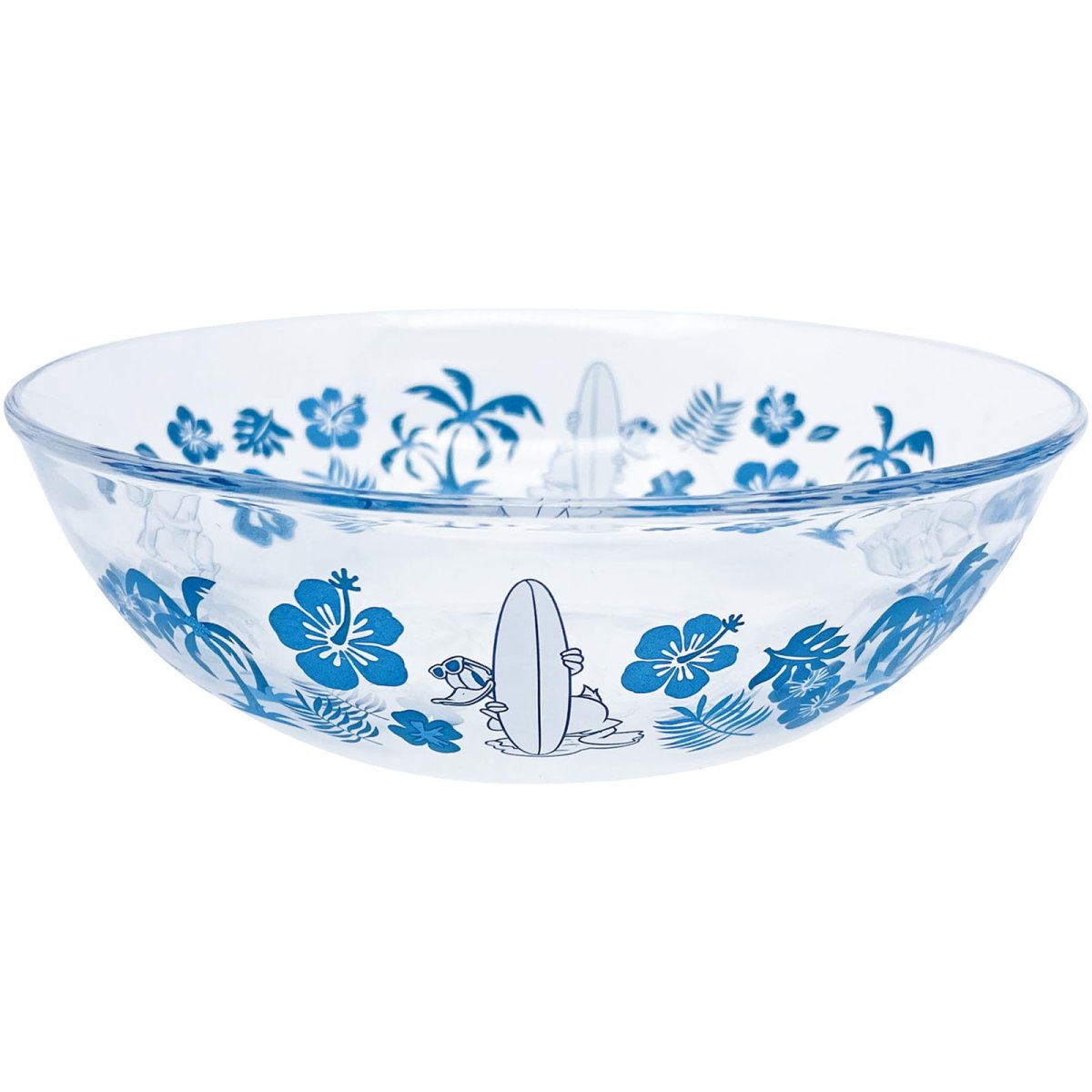 画像1: サンアート ディズニー ドナルドダック ガラス そうめん鉢 皿 食器 グッズ 雑貨 ＳＡＮ４１４０?１ (1)