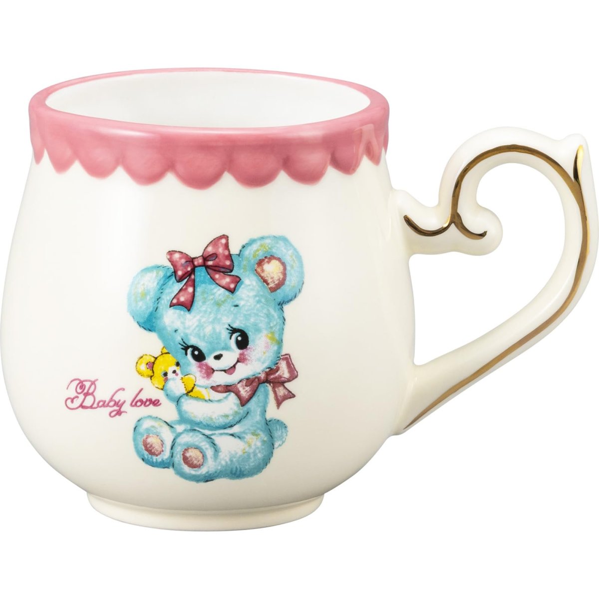 画像1: サンアート スイマー 「 ＳＷＩＭＭＥＲ 」 マグカップ レリーフ ベイビーラブ 約３５５ｍｌ ＳＡＮ４２０７ (1)
