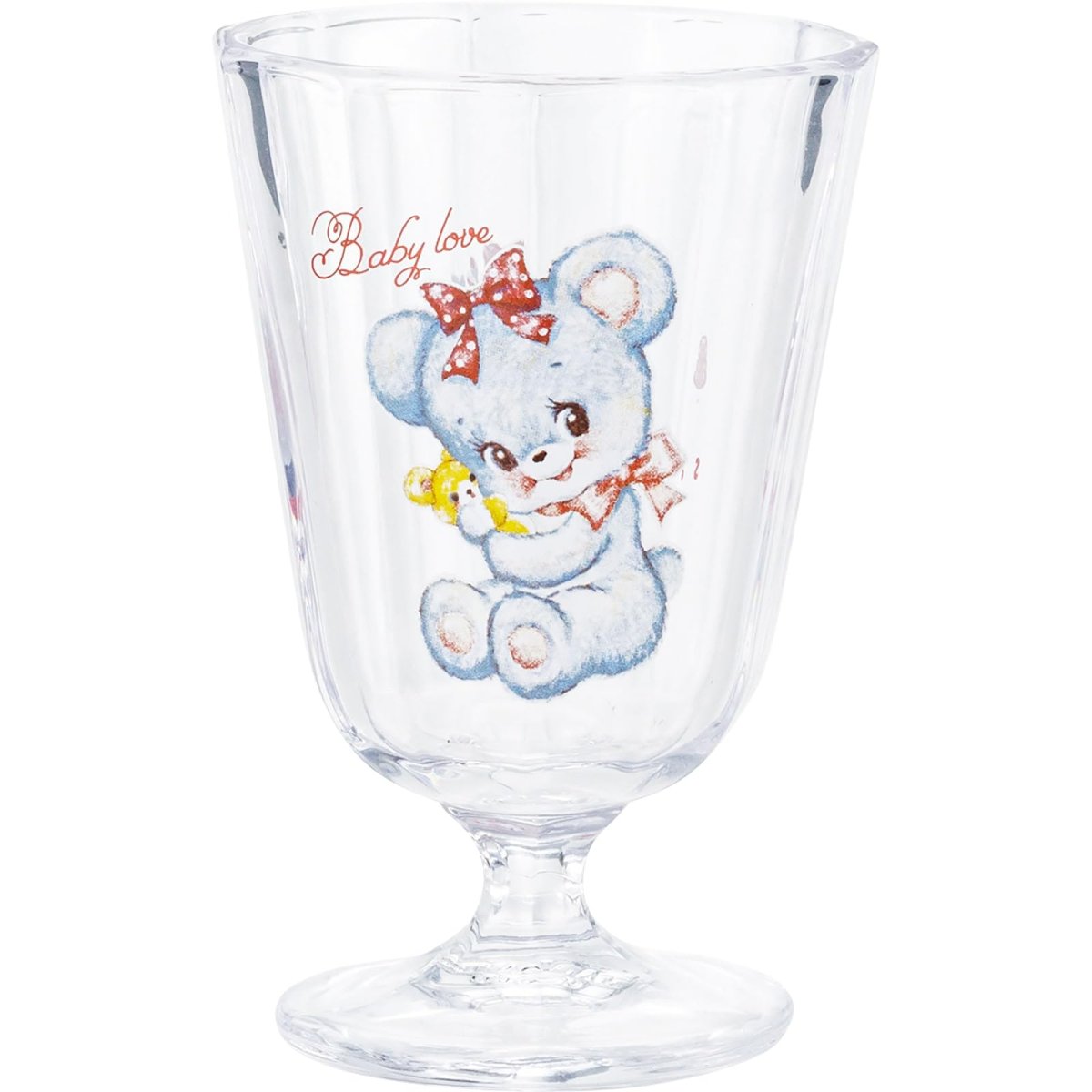 画像1: サンアート スイマー 「 ＳＷＩＭＭＥＲ 」 グラス 脚付き ベイビーラブ 約１９０ｍｌ 日本製 ＳＡＮ４２１０ (1)